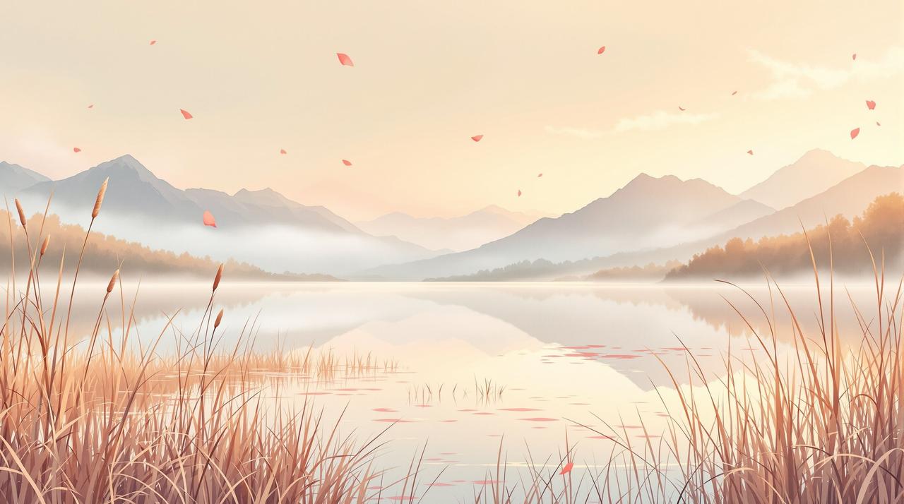 魔改短剧AI资源 - 纸船在落日河面上漂流的治愈场景